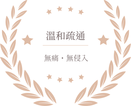 溫和疏通 無痛・無侵入